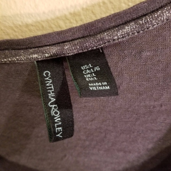 Cynthia Rowley Linen 3/4 Sleeve Top - Picture 4 of 8